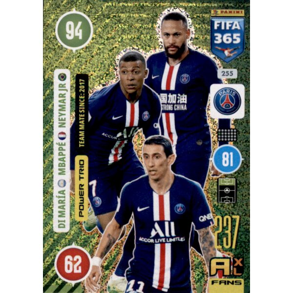 255 - Angel Di Maria / Kylian Mbappe / Neymar Jr - Power Trio - 2021