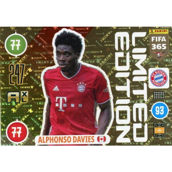 LE03 - Alphonso Davies - Limitierte Karte - 2021