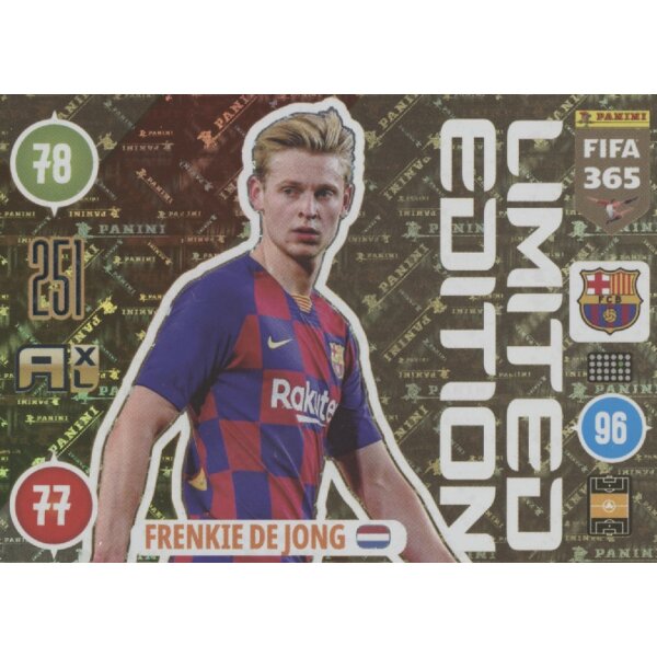 LE05 - Frenkie De Jong - Limitierte Karte - 2021