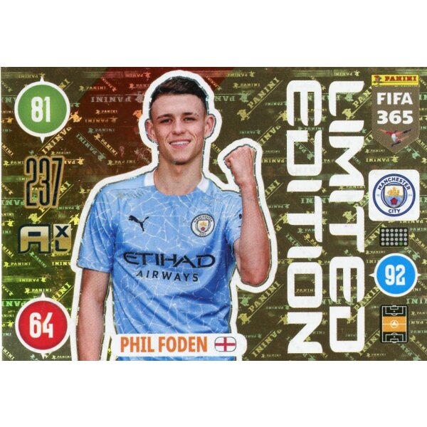 LE12 - Phil Foden - Limitierte Karte - 2021