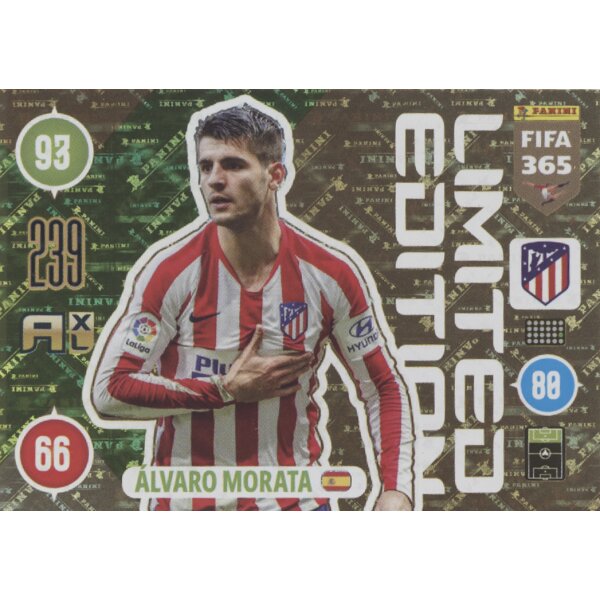 LE26 - Alvaro Morata - Limitierte Karte - 2021