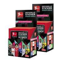 Topps Bundesliga Sammelsticker 2020/21 - 2 Displays (72...