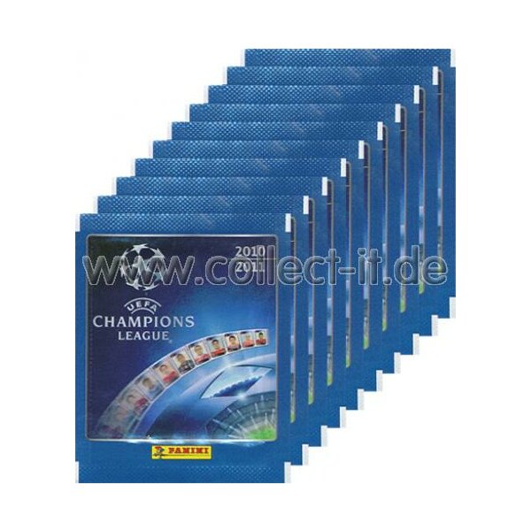 Panini Champions League 2010-2011 Sticker - 10 Tüten