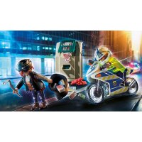 Playmobil 70572 - Polizei-Motorrad: Verfolgung des Geldräubers