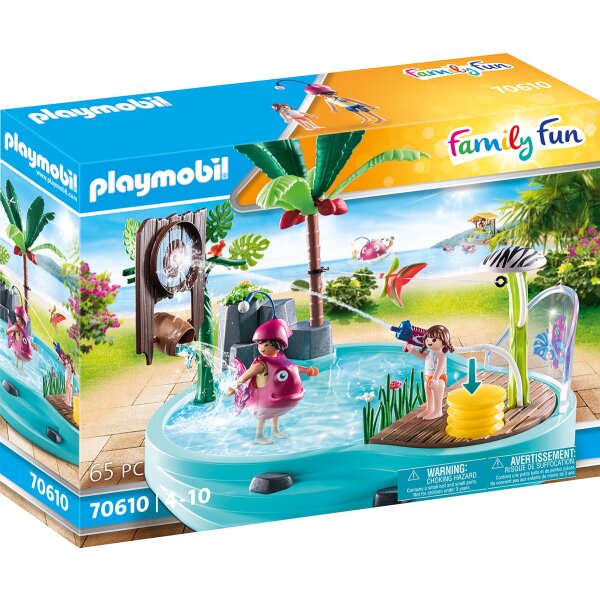 Playmobil Tropischer Aqua Park 70610 - Spaßbecken mit Wasserspritze