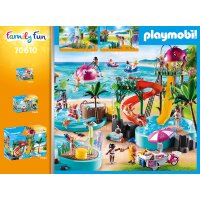 Playmobil Tropischer Aqua Park 70610 - Spaßbecken mit Wasserspritze