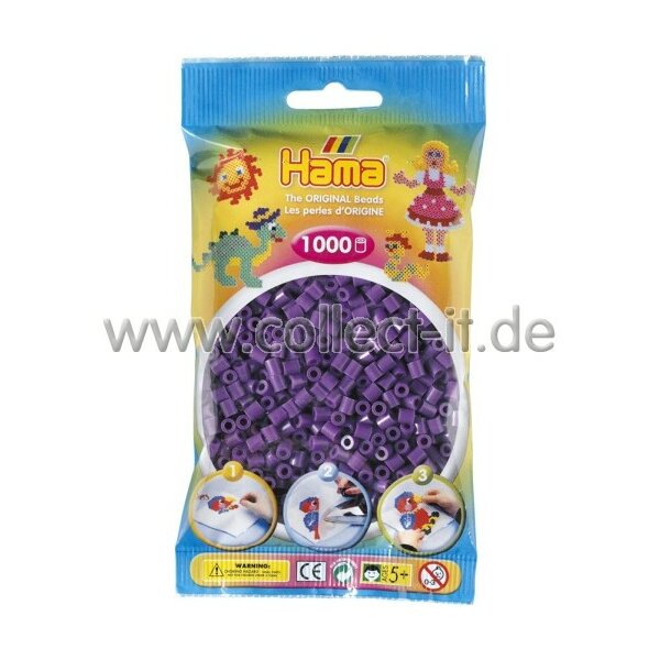 Hama Perlen 1000 Stück lila