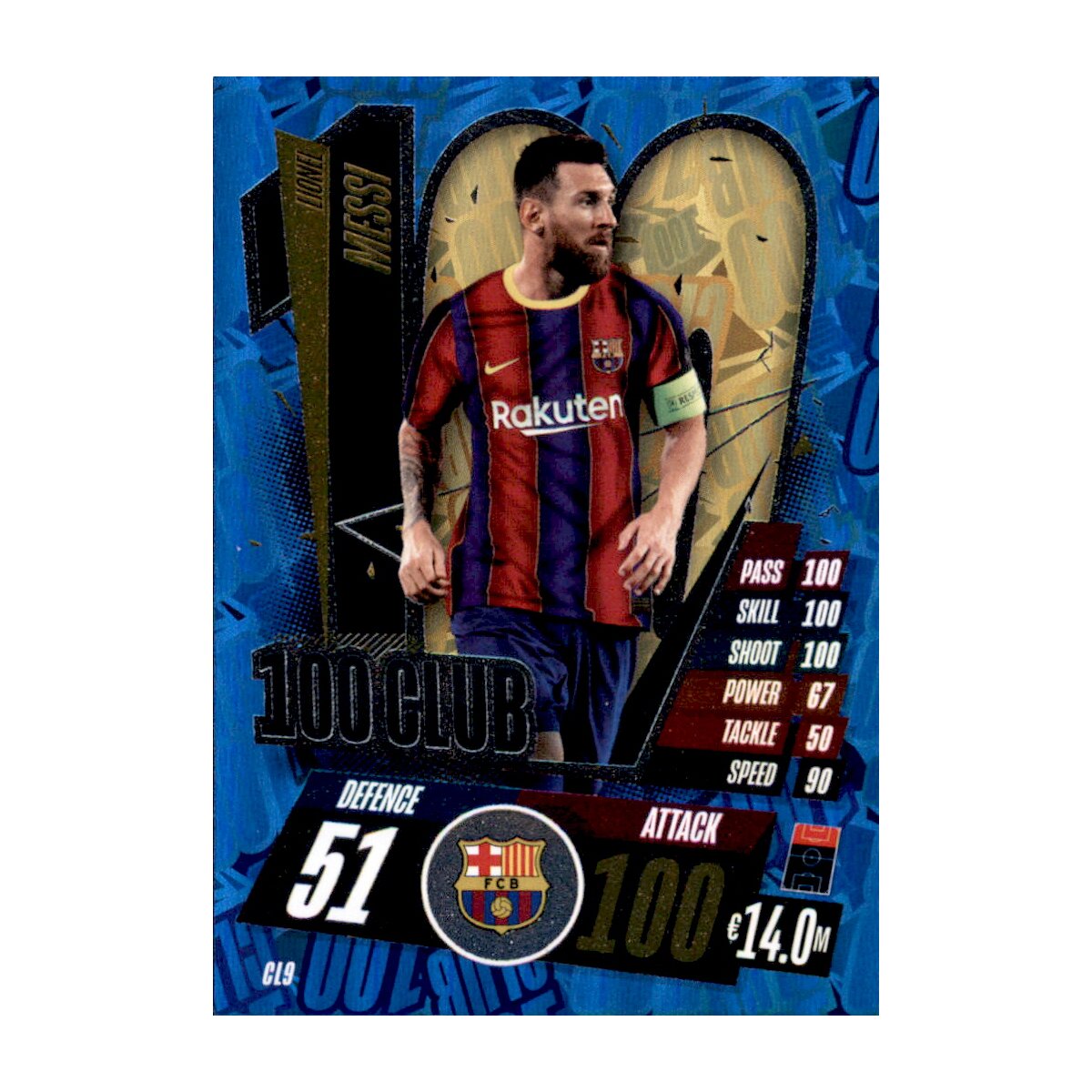 CL9 - Lionel Messi - Club 100 - 2020/2021, 18,99 €