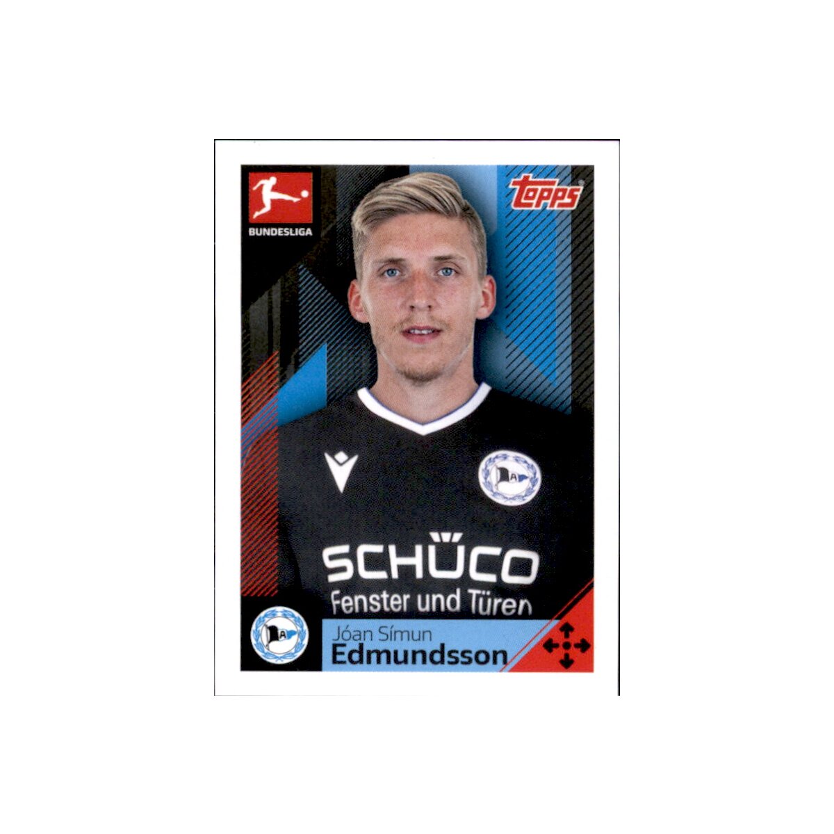 TOPPS Bundesliga 2020/2021 Joan Simon Edmundsson Sticker 76 