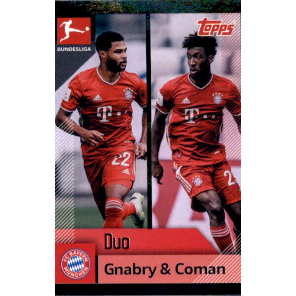 TOPPS Bundesliga 2020/2021 - Sticker 306 - Gnabry & Coman