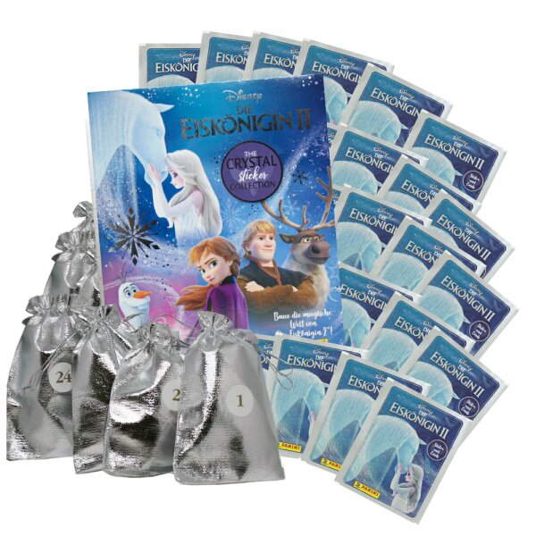 Disney Frozen Die Eisk&ouml;nigin 2 Crystal 2020 Sticker-Adventskalender - 24 &Uuml;berraschungen