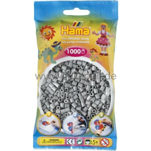 HAMA Perlen Grau 1000 Stück