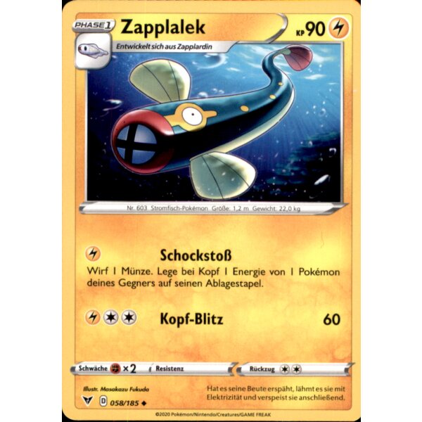 58/185 - Zapplalek - Uncommon