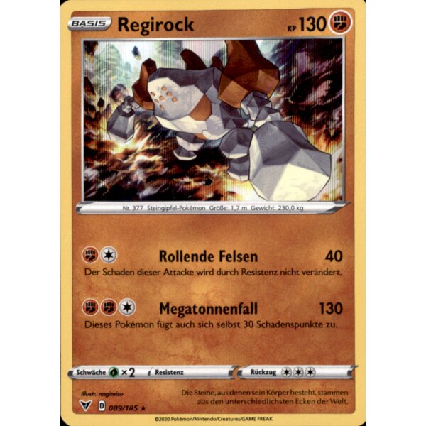 89/185 - Regirock - Rare