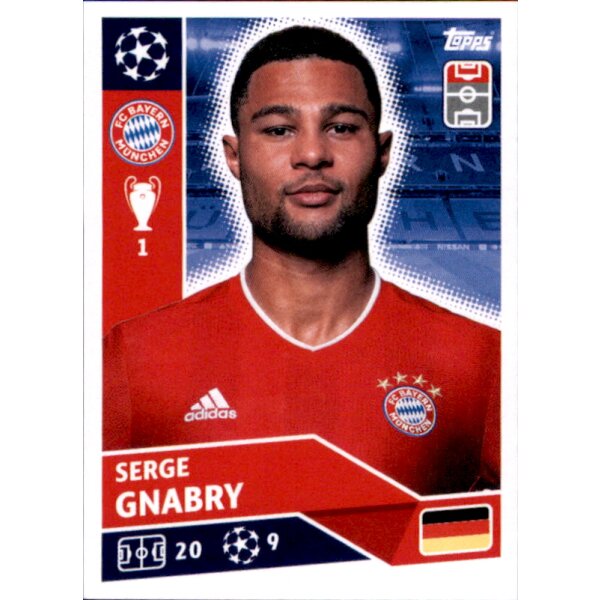 Sticker BAY17 - Serge Gnabry - FC Bayern München