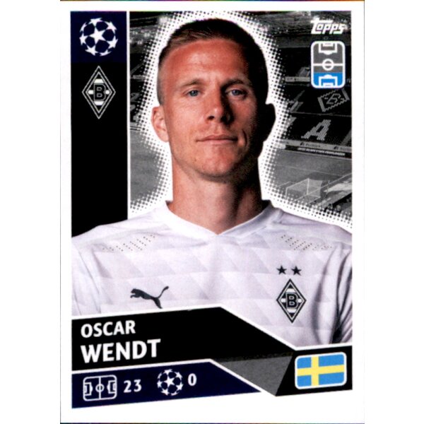 Sticker BMG7 - Oscar Wendt - Borussia Mönchengladbach