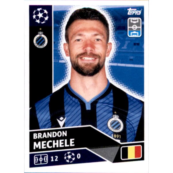 Sticker BRU4 - Brandon Mechele - Club Brugge KV