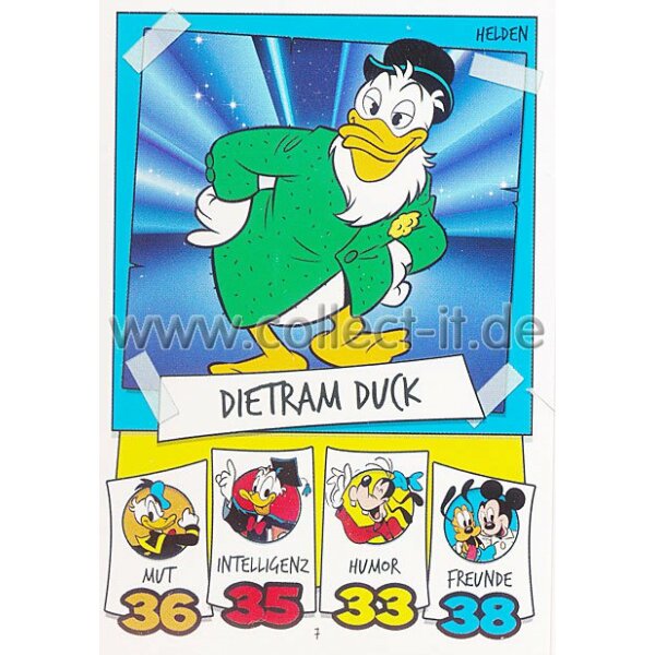 DS-007 - Dietram Duck - Topps Disney Duck Stars