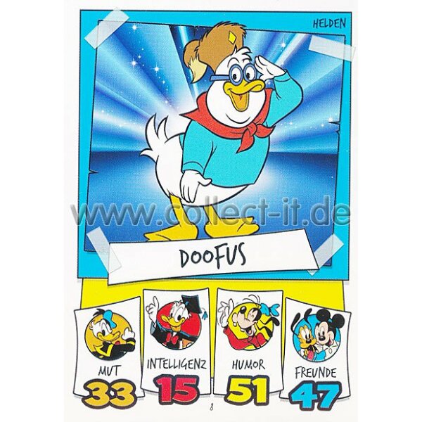 DS-008 - Doofus - Topps Disney Duck Stars