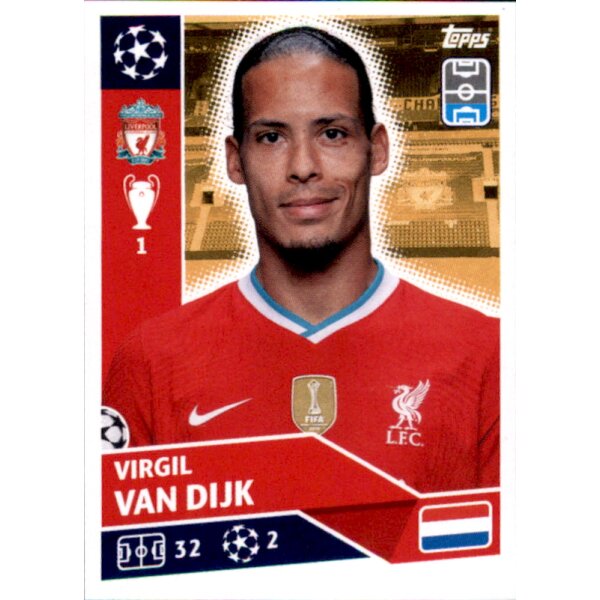 Sticker LIV6 - Virgil Van Dijk - FC Liverpool