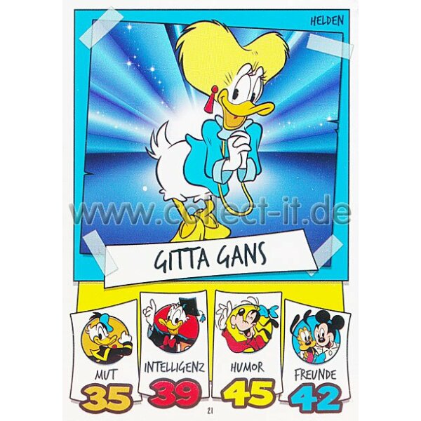 DS-021 - Gitta Gans - Topps Disney Duck Stars