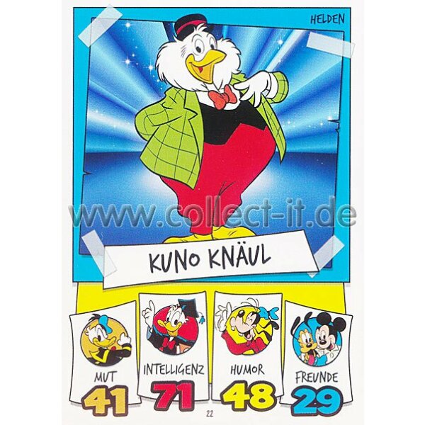 DS-022 - Kuno Knäul - Topps Disney Duck Stars