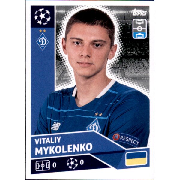 Sticker POF19 - Vitaliy Mykolenko - Dynamo Kiew