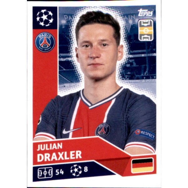 Sticker PSG14 - Julian Draxler - Paris St. Germain