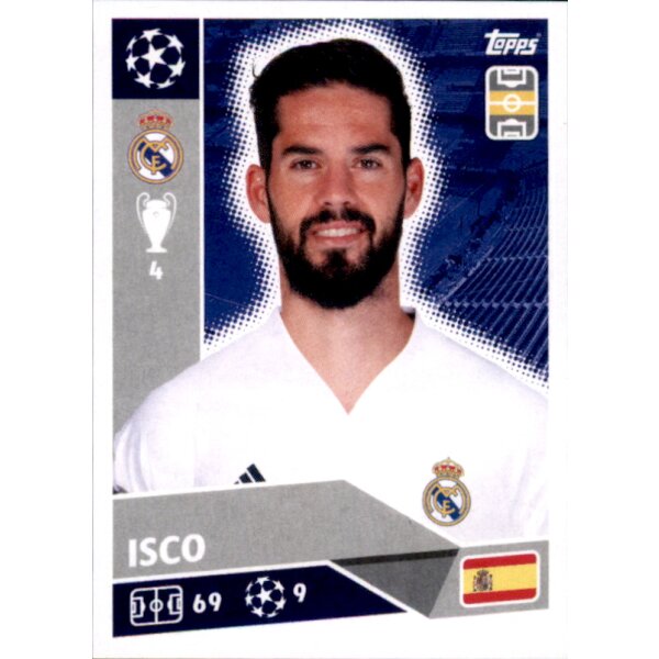 Sticker RMA14 - Isco - Real Madrid