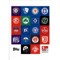 5 - 2. Bundesliga Team Logos - Puzzle Karte - 2020/2021