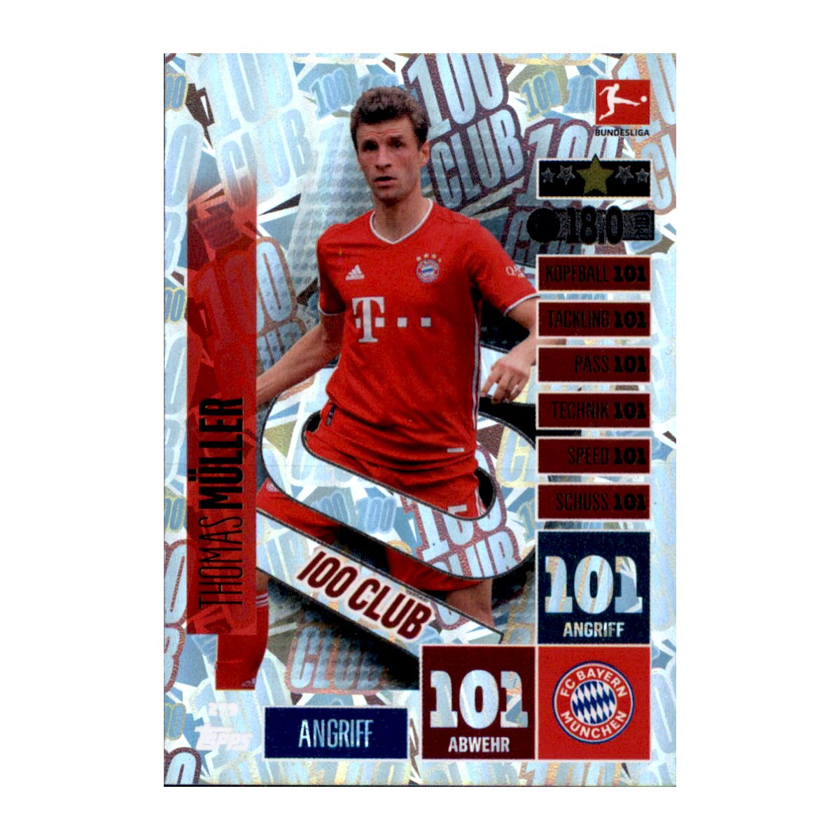 279 - Thomas Müller - Club 100 - 2020/2021, 3,99