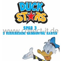 Disney Duck Stars - Spar 3 - 5 verschiedene Rainbowfoil...