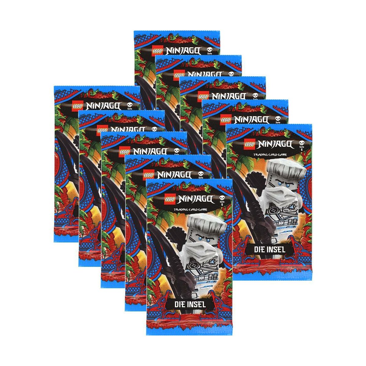 LEGO Ninjago - Serie 6 Trading Cards - 10 Booster - Deutsch, 9,99