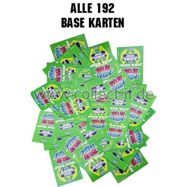 FA2 - Spar 8 - ALLE 192 Base Karten - Deutsch - Star Wars Force Attax - SERIE 2 (2011)