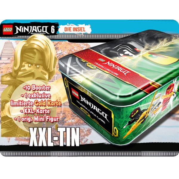 LEGO Ninjago - Serie 6 Trading Cards - 1 Tin Box - Deutsch