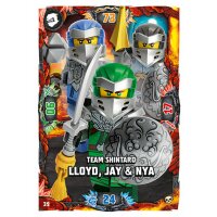 39 - Team Shintaro Lloyd, Jay & Nya - Helden Karte -...