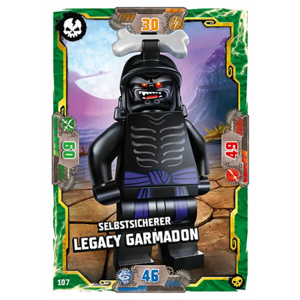 107 - Selbstsicherer legacy Garmadon - Schurken Karte - Serie 6