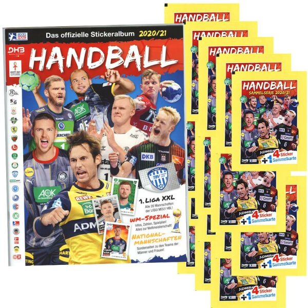 Handball Bundesliga 2020/21 Hybrid - Sammelsticker - 1 Album + 20 Tüten