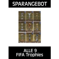 Panini FIFA 365 - 2017 Adrenalyn XL - ALLE 9 FIFA Trophies