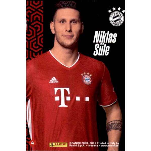 Karte 4 - Niklas Süle - Panini FC Bayern München 2020/21