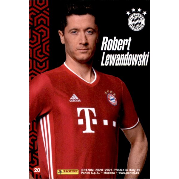 Karte 20 - Robert Lewandowski - Panini FC Bayern München 2020/21