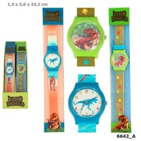 Depesche 6642 - Dino World Silikon-Armbanduhr