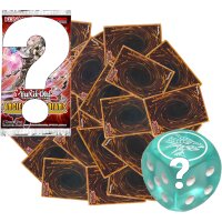 YGO 100 Common Karten + 1 offizieller Würfel + 1 zufälliges Booster - Deutsch