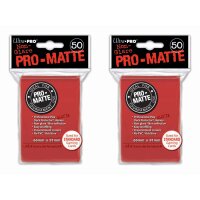 Ultra Pro - Non-Glare Pro-Matte Sleeves - 100 stk. - Red...