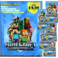Minecraft Trading Cards - 1 Starter + 5 Booster