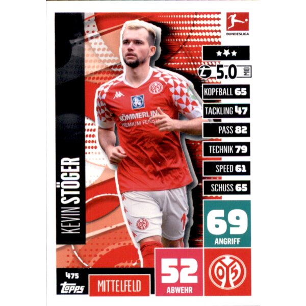 475 - Kevin Stöger - Basis Karte - 2020/2021