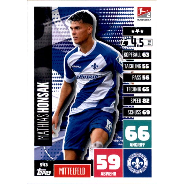 543 - Mathias Honsak - 2. Bundesliga  - 2020/2021