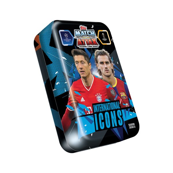 Topps Champions League 2020/21 - 1 Tin Box (International Icons)