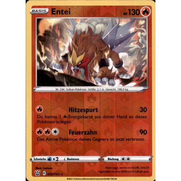 020/163 - Entei - Reverse Holo