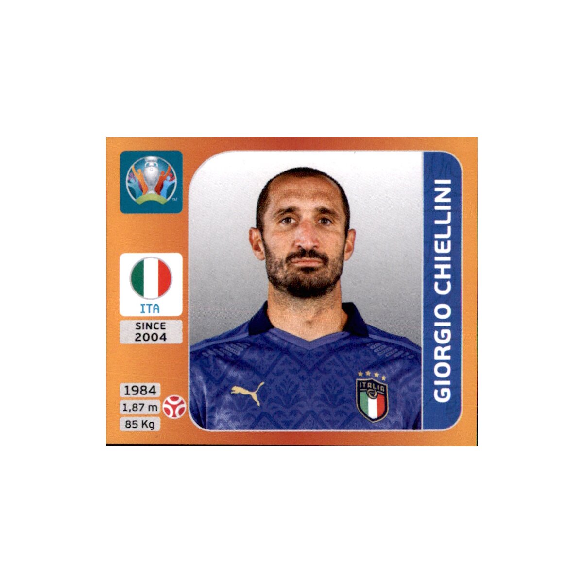 Panini Em 2020 Tournament 2021 Sticker 17 Giorgio Chiellini Ita 0 39